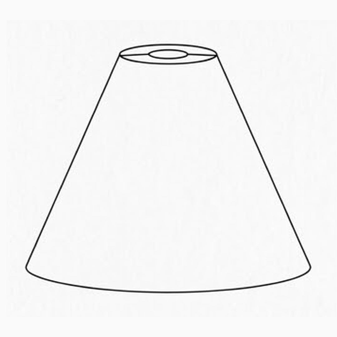 Lampskärm med toppringfäste
