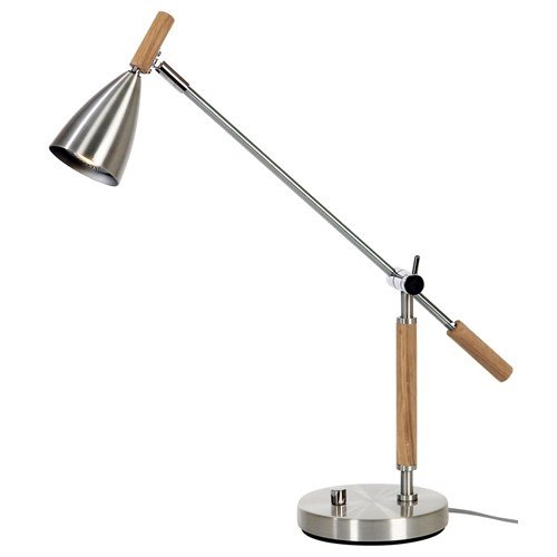 Belid B4159 Frank 2.0 bordslampa ek och aluminium LED med dimmer